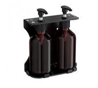 MeevrgR Dispensador de jabón manual montado en la pared para champú, gel de ducha, gel de baño, botella de bomba de acero inoxidable de 300 ml con soporte, organizador de jabón líquido multiusos para