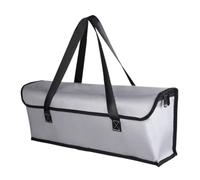 MeevrgR E-for - Bolsa de batería ignífuga para bicicleta de 36 V y 48 V, con asa, material impermeable y lámina de aluminio, 465 x 95 x 175 mm, color blanco