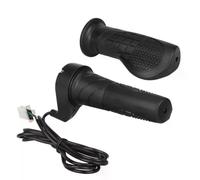 MeevrgR FT76X - Acelerador de media torsión para bicicletas eléctricas 12-72 V, acelerador de control de pulgar derecho con terminal blanco, negro