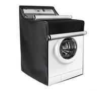 MeevrgR Funda para lavadora con cremalleras dobles que se adapta a la mayoría de lavadoras y secadoras de carga superior y frontal, 75 x 73 x 110 cm, protección para todo tipo de clima, poliéster para