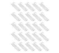 MeevrgR Ganchos de cortina para colgar cortinas y rieles de anillo, accesorios de ventana de acero inoxidable con cuatro puntas, 6,8 x 2 cm, resistentes a la corrosión y agarre resistente, compatibles