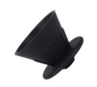 MeevrgR Gotero de café de silicona reutilizable para uso al aire libre y doméstico, taza de filtro de cono portátil para preparación fresca, accesorio compacto para cafetera de viaje (negro)