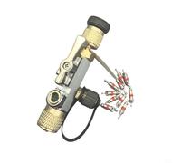 MeevrgR Herramienta de extracción de núcleo de válvula para R32 R410A AC, extractor magnético de aleación de cobre con vidrio de visión, kit de liberación sin refrigerante con 10 núcleos (B)