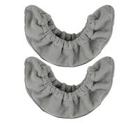 MeevrgR ICE - Fundas para patines para niños y adultos, protector de patinaje de forro polar con microfibra que absorbe la humedad, ajuste elástico para varios tamaños, paquete de 2 (gris) gris L