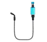 MeevrgR Indicador de cadena suave de estilo europeo para pesca de carpas, alarma de mordida con clip de línea ajustable, cámara de caña brillante para pesca nocturna, tubo grueso rojo, azul