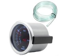 MeevrgR Indicador de impulso de 52 mm con esfera retroiluminada para una fácil lectura en la oscuridad, añade aspecto de carreras al coche, incluye manual de usuario en inglés, se adapta a colocación