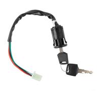 MeevrgR Interruptor eléctrico de motocicleta para 2 llaves y 4 cables - para ATV para quad Dirt Bike On/Off, carcasa de plástico, cable de 33 cm, compatible con Suzuki LT80