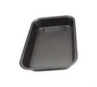 MeevrgR Juego de bandejas antiadherentes para hornear de 30 x 20/32 x 22/34 x 24 cm, bandeja rectangular profunda para pasteles, galletas y pollo asado, bandeja apilable a prueba de óxido, apta para