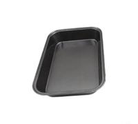 MeevrgR Juego de bandejas antiadherentes para hornear de 30 x 20/32 x 22/34 x 24 cm, bandeja rectangular profunda para pasteles, galletas y pollo asado, bandeja apilable a prueba de óxido, apta para