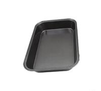 MeevrgR Juego de bandejas antiadherentes para hornear de 30 x 20/32 x 22/34 x 24 cm, bandeja rectangular profunda para pasteles, galletas y pollo asado, bandeja apilable a prueba de óxido, apta para