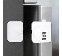 MeevrgR Juego de cerradura para refrigerador sin llave, 55 x 75 mm, material fabricado con material ABS, ya sea que tengas un mini refrigerador o un combo (B)