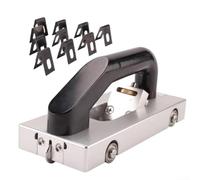 MeevrgR Juego de herramientas para ranurar suelos de PVC con 3 ruedas guía y 30 cuchillas, profundidad ajustable para suelos de láminas comerciales de linóleo deportivo, ancho de ranura de 3 mm (10