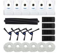 MeevrgR Kit de accesorios de repuesto para Ecovacs para deebot X2 para aspiradora omni Robot, incluye cepillos laterales principales, filtros, paños de fregona y bolsas de polvo, juego de 21 piezas