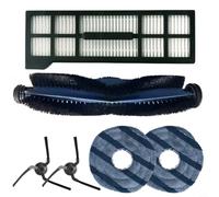 MeevrgR Kit de accesorios de repuesto para Eufy X10 Pro para aspiradora Omni, cepillo de rodillo, cepillos laterales, juego de paños de fregona, piezas de mantenimiento fáciles de instalar