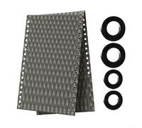 MeevrgR Kit de cables de reparación para reclinables al aire libre con lona de 160 x 43 cm y cuerdas elásticas para sillas de jardín, color negro (B)