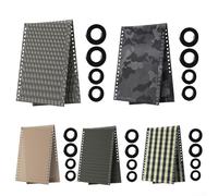 MeevrgR Kit de reparación de tumbonas con lona de repuesto de 160 x 43 cm y 4 cuerdas elásticas para sillas plegables y restauración de muebles de patio (A)