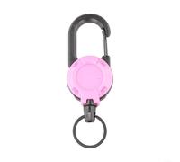 MeevrgR Llavero retráctil con carcasa de ABS y cable telescópico para mochila, llaves, insignias de identificación, herramientas pequeñas, organizador de prevención de pérdidas para oficina y uso