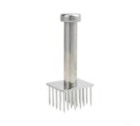 MeevrgR Martillo ablandador de carne de acero inoxidable con rebote automático, absorción rápida de adobo para carne de res, cerdo y pollo, grado 304, apto para lavavajillas (aguja cuadrada de 28)