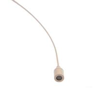 MeevrgR Micrófono de doble gancho para la oreja, color beige, micrófono de condensador omnidireccional para sistema inalámbrico, diseño ligero con cable de 1,2 m para colgar la oreja