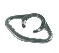 MeevrgR Motocicleta Pasajero Grab Bar para YZF600R - Mango de tanque de aleación de aluminio CNC (Plata)