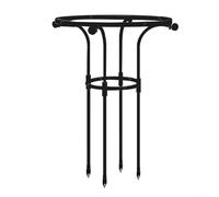 MeevrgR Obelisco de enrejado de jardín de metal para plantas trepadoras, soporte vertical para plantas para vides y verduras, decoración de patio interior y exterior (65 cm)