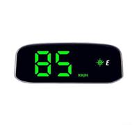 MeevrgR Pantalla frontal de coche GPS con energía solar, velocímetro digital KM/H MP/H con pantalla LED de alta definición, tablero de instrumentos ajustable multicolor HUD, material ABS resistente al