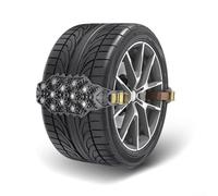 MeevrgR Paquete de 4 cadenas de nieve para neumáticos con pernos de acero y TP-U para barro helado todoterreno, tracción antideslizante resistente para SUV, camión, automóvil (negro)