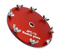 MeevrgR Placa de rejilla de conexión a tierra de antena para PAC-12/JPC-12 de 11 cm de aluminio para radio de onda corta con orificios de terminal de 2,4 mm
