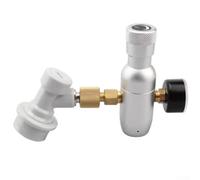 MeevrgR Regulador dispensador de metal para barriles de cerveza | Control de presión de 0 a 60 PSI | Tamaño mini, aluminio anodizado para sistemas de cerveza casera y portátiles