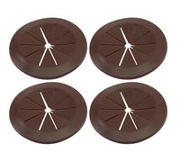 MeevrgR Soluciones estéticas para organización de cables, escritorio de PVC de 70 x 70 x 5 mm, soluciones estéticas de plástico adecuadas para la oficina y el hogar, diseño fácil de usar de 53 mm de