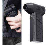 MeevrgR Soplador de ventilador turbo inalámbrico - Batería de 4000/5000 mAh Turbo Fan Plumero de aire con luz LED y 4 ajustes de velocidad para la limpieza del interior del teclado/coche, limpiador de