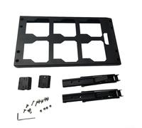 MeevrgR Soporte de extensión de metal plegable para caja de herramientas de embalaje con kit de instalación seguro, se adapta a sistemas de riel guía para almacenamiento modular, adecuado para varias