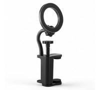 MeevrgR Soporte para teléfono de guitarra con 12 imanes - Soporte magnético ajustable de 360° negro ABS Clip para soporte de música, gráficos de acordes, lecciones