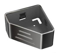MeevrgR Soporte triangular para esponja sin taladrar para esquina de fregadero de cocina con agujeros de drenaje rápido, organizador de metal resistente a la corrosión para esponjas y paños de cocina