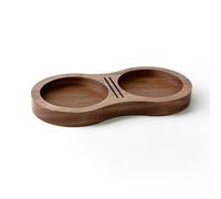 MeevrgR Tablero de almacenamiento de herramientas de café, soporte de madera para accesorios de espresso, organizador de cocina, estante marrón 15,6 x 8 x 1,4 cm compacto