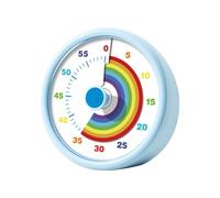 MeevrgR Temporizador visual para niños con pantalla arcoíris | Herramienta de gestión del tiempo para la escuela, el hogar y el aula | Soporta habilidades de autorregulación y planificación (azul)