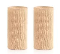 MeevrgR Tobillera de gel para patinaje, hockey, patines y patines de hielo, calcetín protector de tobillo con cómodo acolchado de gel, color beige y negro, 2 unidades