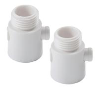 MeevrgR Válvula de cierre para cabezal de ducha con control de flujo, botón de parada de agua para ducha de mano, material ABS, blanco, 2,6 x 4 x 2 cm, paquete de 1/2/6