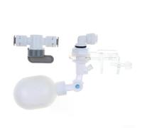 MeevrgR Válvula flotante de plástico ajustable para mini acuarios y sistemas de agua, tamaño compacto con brazo flexible para un fácil control del nivel de agua