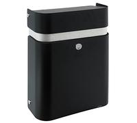 MEFA 640000M Judo 640-Buzón (Tapa Superior y Parte Delantera extraíbles, 490 x 350 x 155 mm), Color, Negro