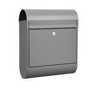MEFA 866510DE Ruby 866 866510DE-Buzón con Soporte para periódicos (Color Blanco, con Cierre de Seguridad, tamaño 450 x 350 x 150 mm), Gris, 450 x 350 x 150mm