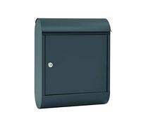 MEFA Topaz 842 842500M - Buzón con Cerradura de Seguridad, tamaño 430 x 340 x 150 mm, Color Gris basalto