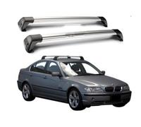 MEFFEE Barras de Techo Portaequipajes para BMW 3 Serie E46 4 Tür Limousine 1999-2004 Barras Transversales Aluminio Baca de Coche Barras Transversales 2 Piezas