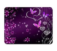 Meffort Inc? Standard 7 X 9 Inch Mouse Pad - Pink Purple Butterfly Design