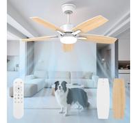 Mefine Ventilador de Techo con Luz 106cm, Silencioso, Motor DC