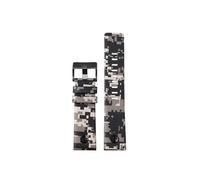 Mefloar Compatible con Diesel DZ7311 4318 serie 7395 correa de reloj de cuero genuino suave camuflaje gris 24mm 26mm 28mm pulsera de reloj for hombre