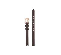 Mefloar Compatible con Ferragamo F43030017 F43020017 y herramientas. Correa de reloj de cuero con muescas de 8mm for mujer(Brown Rose Gold)
