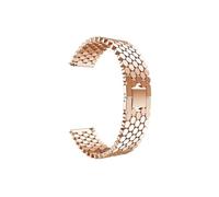 Mefloar Correa de acero inoxidable de 22mm de ancho for Compatible con Huawei Watch GT 4 3 2 46mm se Pro/GT 2e Pro Buds/Honor Magic, correa de pulsera de Metal(Rose Gold,For Huawei GT4 46mm)