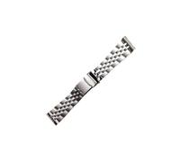 Mefloar Correa de acero inoxidable for reloj de pulsera, 18mm 20mm 22mm 24mm, compatible con pulsera compatible con Breitling Super Ocean Challenge Avengers(Silver,24mm)