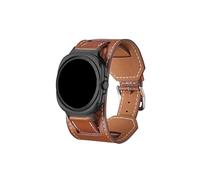Mefloar Correa de cuero compatible con Samsung Galaxy Watch Ultra 47mm, correa de reloj, correa deportiva, accesorios(Brown)